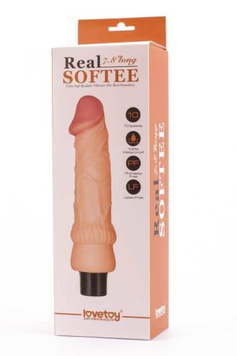 7,8" Real Softee Vibrerende Dildo 2