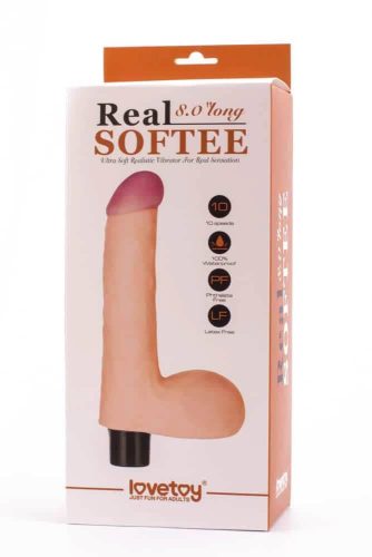 8" Real Softee Vibrerende Dildo 4