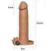 Pleasure X-Tender Vibrerende Penis Sleeve #5 Brown_B0O50_3