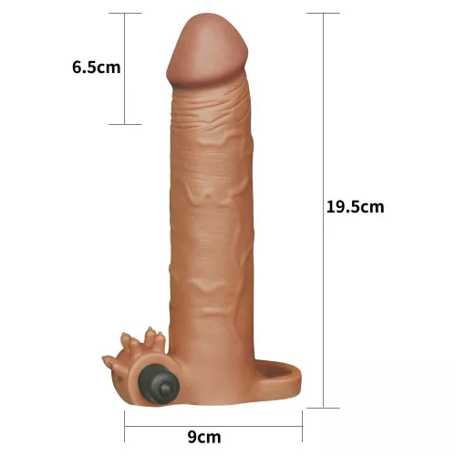 Pleasure X-Tender Vibrerende Penis Sleeve #5 Brown_B0O50_3