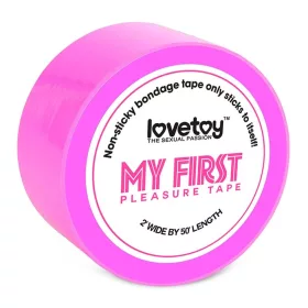 Mijn eerste niet-plakkerige bondage tape fuchsia