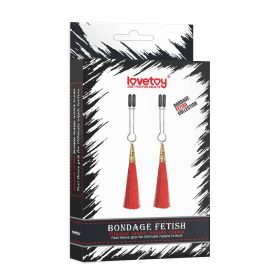 Glamor Tassel Tepelklem Rood