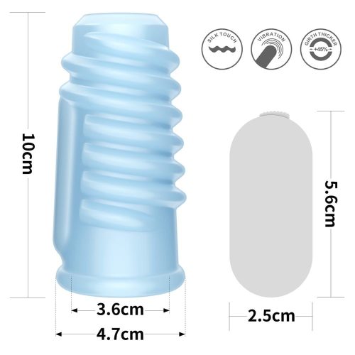 Vibrerende Spiraal Ridders Ring Blauw