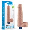 9" REAL SOFTEE Oplaadbare Vibrerende Dildo (Flesh)