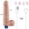 9" REAL SOFTEE Oplaadbare Vibrerende Dildo (Flesh)