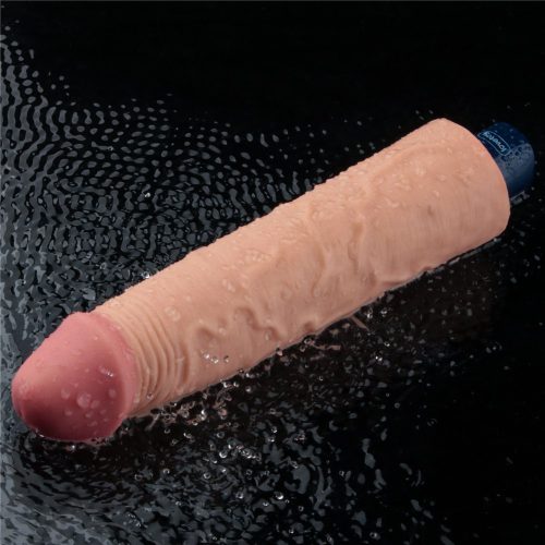 9,5" REAL SOFTEE Oplaadbare Vibrerende Dildo (Flesh)