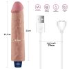 9,5" REAL SOFTEE Oplaadbare Vibrerende Dildo (Flesh)