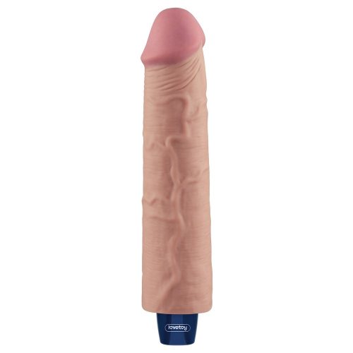 9,5" REAL SOFTEE Oplaadbare Vibrerende Dildo (Flesh)