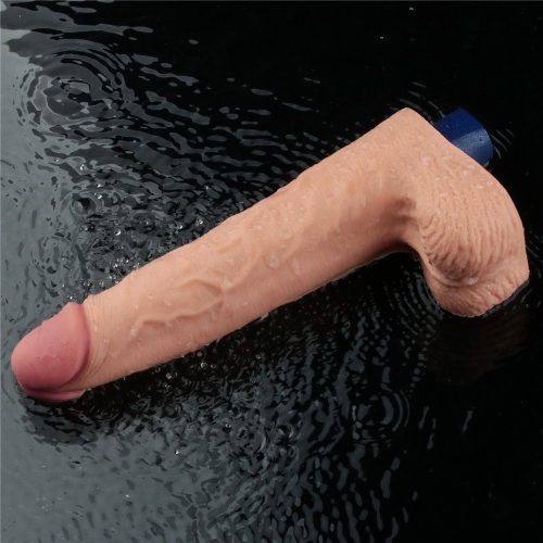 10" REAL SOFTEE oplaadbare vibrerende dildo (vlees)_B15O50_4