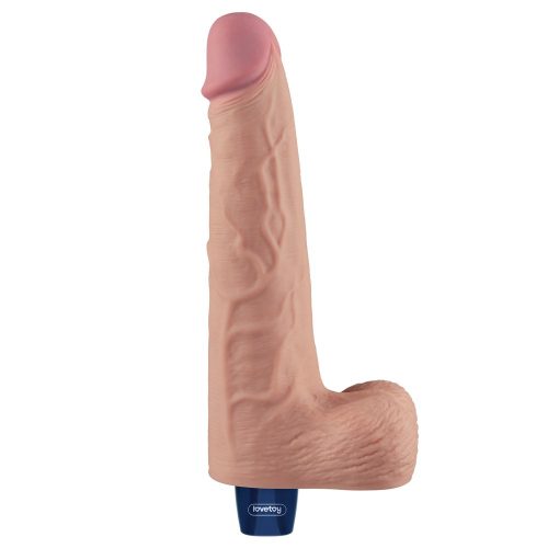 10" REAL SOFTEE oplaadbare vibrerende dildo (vlees)_B15O50_4
