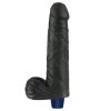 9" REAL SOFTEE Oplaadbare Vibrerende Dildo (Zwart)_B15O50_4