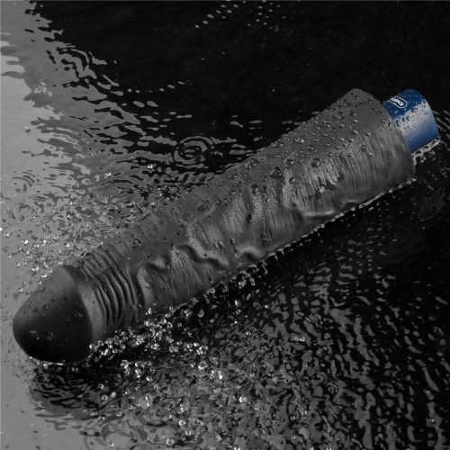 9,5" REAL SOFTEE Oplaadbare Vibrerende Dildo (Zwart)_B15O50_4