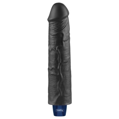 9,5" REAL SOFTEE Oplaadbare Vibrerende Dildo (Zwart)_B15O50_4