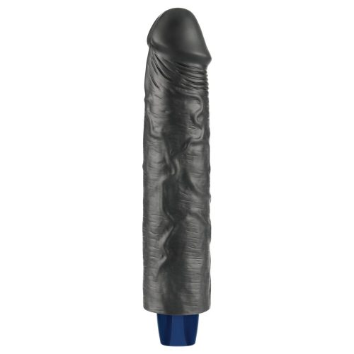 9,5" REAL SOFTEE Oplaadbare Vibrerende Dildo (Zwart)_B15O50_4