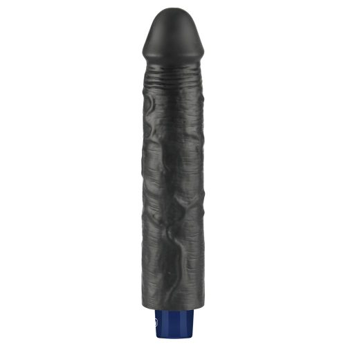 9,5" REAL SOFTEE Oplaadbare Vibrerende Dildo (Zwart)_B15O50_4