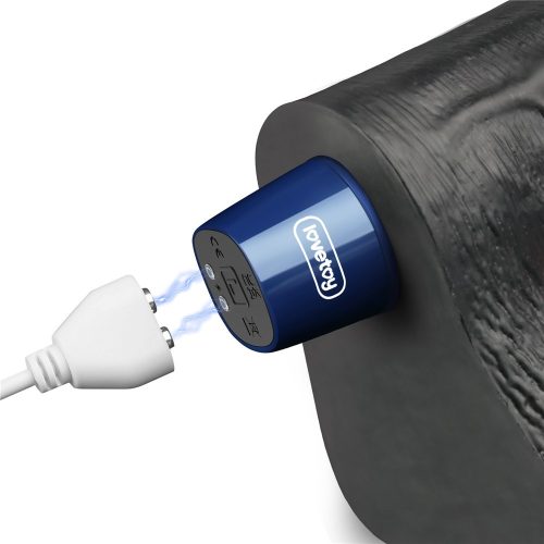 10" REAL SOFTEE oplaadbare vibrerende dildo (zwart)_B15O50_4