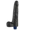 10" REAL SOFTEE oplaadbare vibrerende dildo (zwart)_B15O50_4