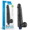 10,5" REAL SOFTEE oplaadbare vibrerende dildo (zwart)_B15O50_4