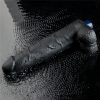 10,5" REAL SOFTEE oplaadbare vibrerende dildo (zwart)_B15O50_4