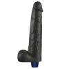 10,5" REAL SOFTEE oplaadbare vibrerende dildo (zwart)_B15O50_4