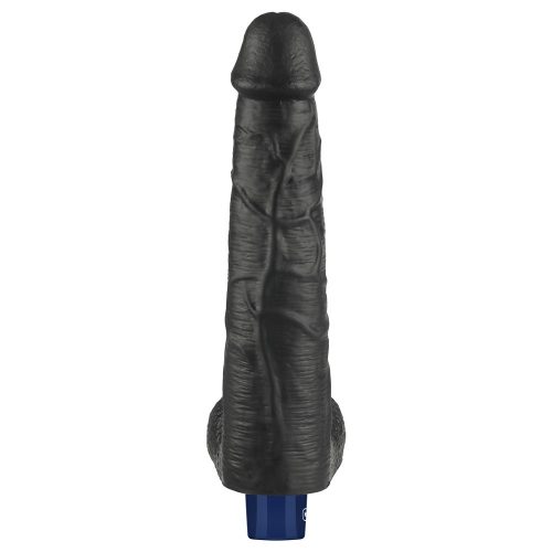 10,5" REAL SOFTEE oplaadbare vibrerende dildo (zwart)_B15O50_4