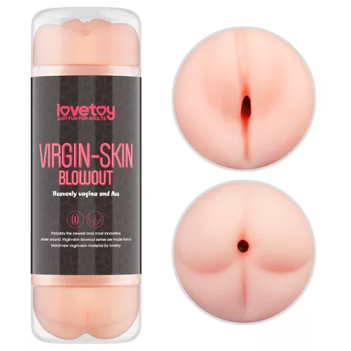 Maagdelijke huid Blowout Dubbele Zijkant Streling Vagina en Kont