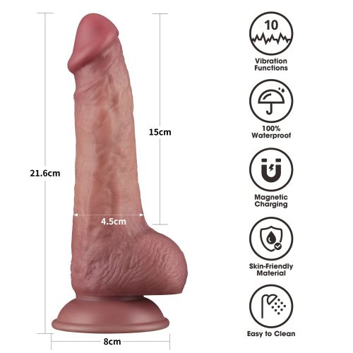 8,5'' Vibrerende Dual Density Power Cock