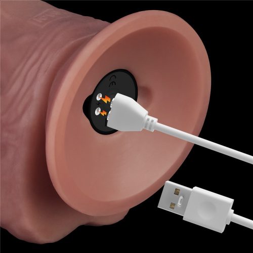 9'' Vibrerende Dual Density Power Cock