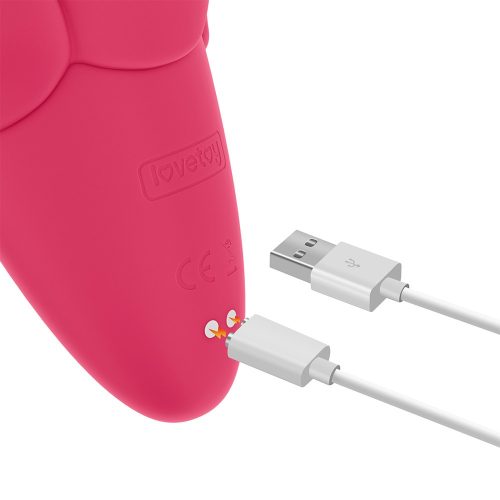 Flicker oplaadbare vibrator Rose Red