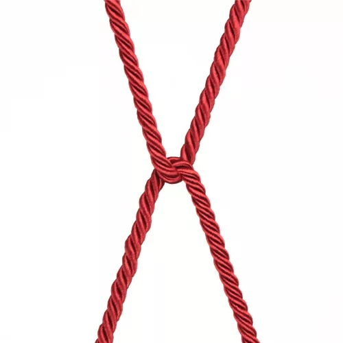 Opstand Heerschappij Karmozijnrood Zijdezacht Bondage Touw