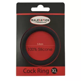Malesation Siliconen Cock Ring Zwart XL