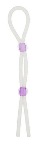 7 inch siliconen cockring met 2 lavendelkorrels