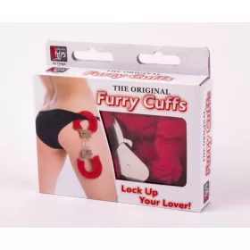 Metalen handboei met zacht rood