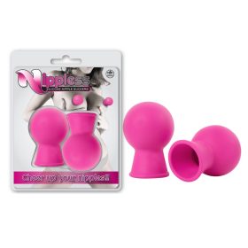 NIPLESS SILICONEN TEPELZUIGER SET VAN 2 STUKS ROZE