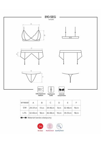 810-SEG-2 3-pcs set wit L/XL