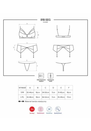 818-SEG-1 3-pcs set L/XL