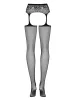 Garter stockings S307 black S/M/L