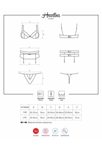 Heartina 3 pcs set L/XL