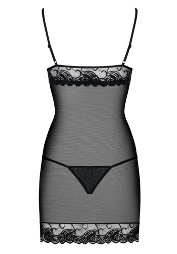 Wonderia chemise & string zwarte S/M
