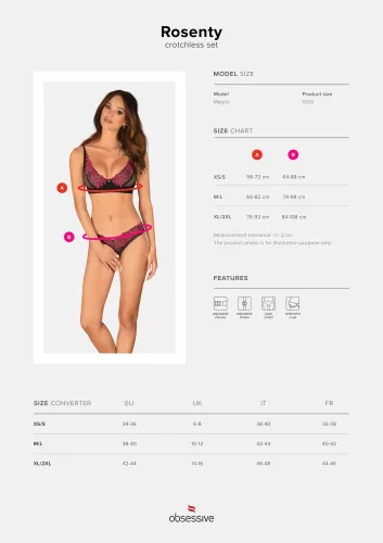 Rosenty 2-delige kruisloze set M/L