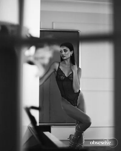 Nachtelijke blauwe kruisloze teddy XS/S