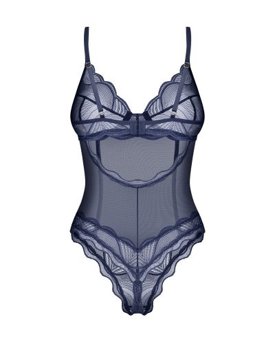 Nightly Blauwe kruisloze teddy M/L