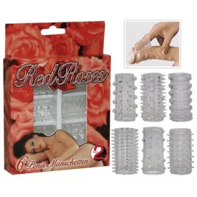 Red Roses Penis Ring Set 6 stuks