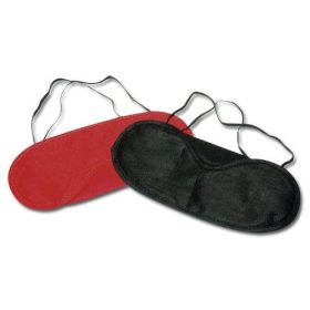 Oogmasker-Set 2 stuks. Zwart Rood