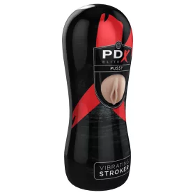 Vibrerende Pussy Stroker Licht/Zwart