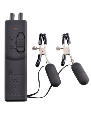 Trillende tepelklemmen zwart