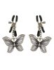 Zilveren vlindertepelklemmen