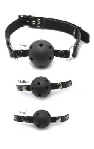 Ball Gag Training System Zwart