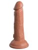 6" Dual Density Vibrerende Siliconen Cock Tan