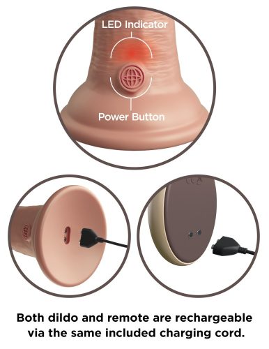 9" dubbele dichtheid vibrerende siliconen cock met afstandsbediening